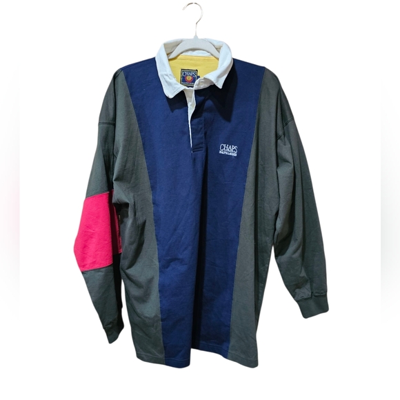 Ralph Lauren Other - NWT Vintage 90's‎ Chaps Ralph Lauren Colorblock Rugby Shirt Size Extra Large